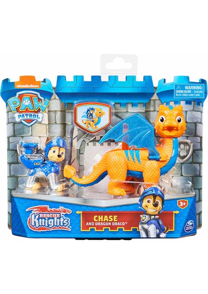 Paw Patrol Dinozorlu Kahraman Şövalyeler Oyun Seti - Chase And Dragon Draco 20 cm fiyatları