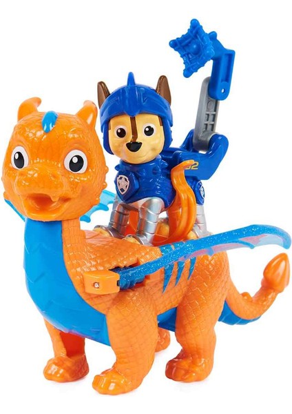 Paw Patrol Dinozorlu Kahraman Şövalyeler Oyun Seti - Chase And Dragon Draco 20 cm modelleri
