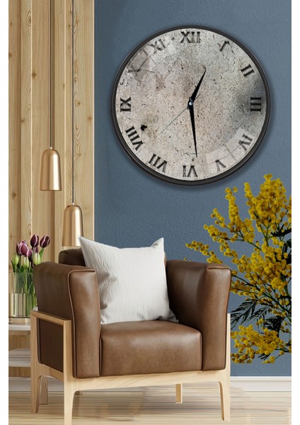 3D Stone Duvar Saati - 29 cm