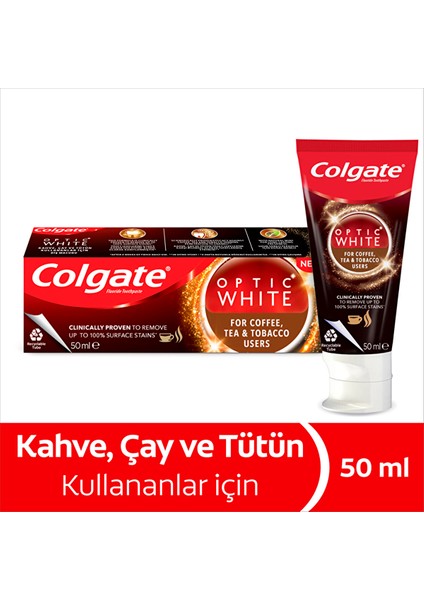 Optic White Kahve, Çay ve Tütün Kullananlar Için Diş Macunu 50 ml