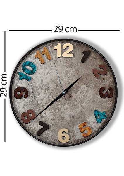 3D Stone Duvar Saati - 29 cm modelleri