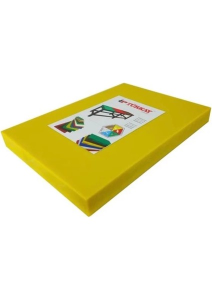 Polietilen Kesim Tahtası Et Meyve Kesme Levhası 50X30X4 cm Sarı fiyatları