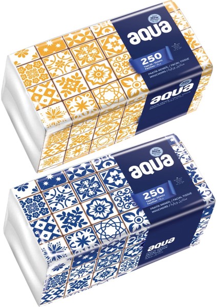 Aqua Pratik Mendil 250 Yaprak Tekli Pk (9 Lu Set)