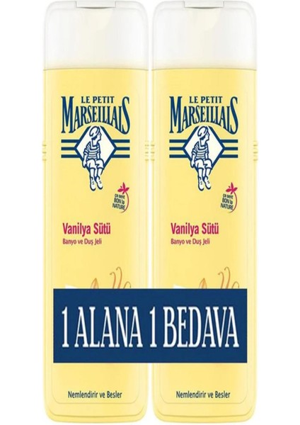 Le Petit Marseillals Duş Jeli 400ML 1+1 Paket Vanilya Sütü 637105 *6