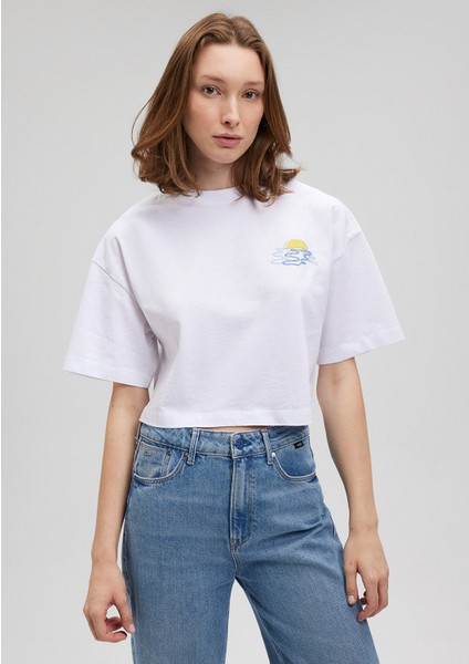 Baskılı Beyazt-Shirt1612568-620 indirimleri