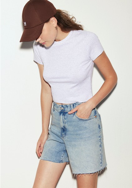 Lidia All Blue Vintage Açık Mavi Jean ŞORT1410145-87089