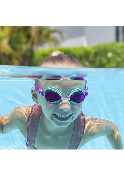 Swimmer Uv Korumalı Deniz Havuz Çocuk Yüzücü Gözlüğü Gözlük - Mor - (3 - 6 Yaş Arası)