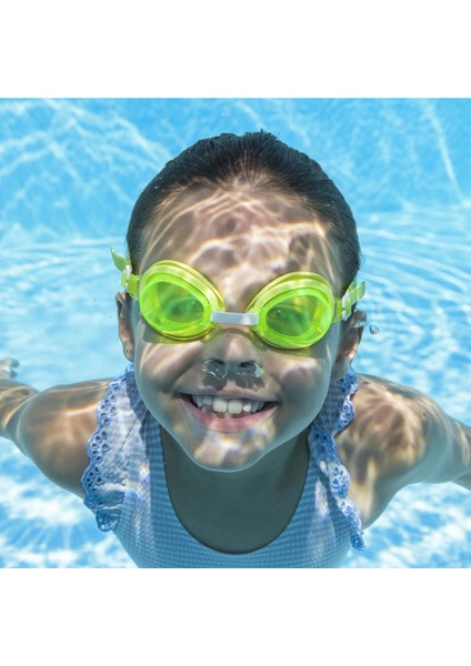 Swimmer Uv Korumalı Deniz Havuz Çocuk Yüzücü Gözlüğü Gözlük - Yeşil - (3 - 6 Yaş Arası)