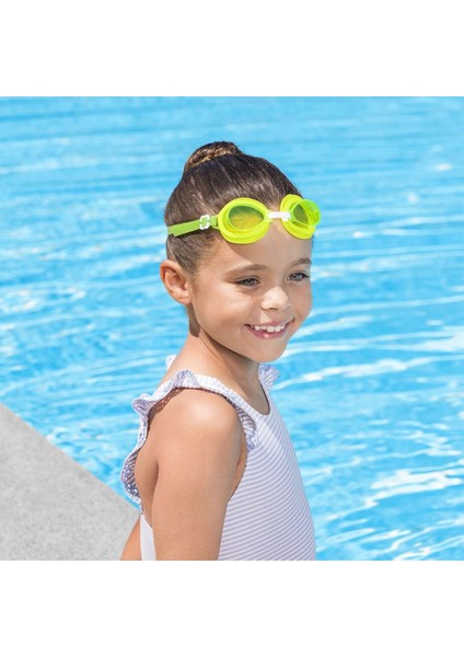 Swimmer Uv Korumalı Deniz Havuz Çocuk Yüzücü Gözlüğü Gözlük - Yeşil - (3 - 6 Yaş Arası)