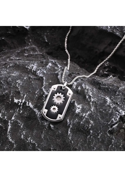 Dişli Bıçak Kolye Tasarım Kolye