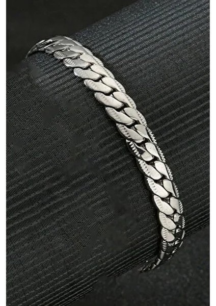 Ezme Hasır Yassı Yılan Gümüş Kadın Erkek Kadın 316L Unisex Çelik Bileklik Künye fiyatları