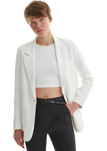 Blazer Ceket Ekru fırsatları