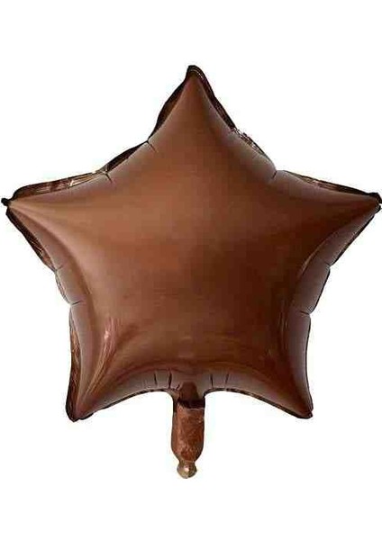 18 Inç Kahverengi Renk Yıldız Folyo Balon
