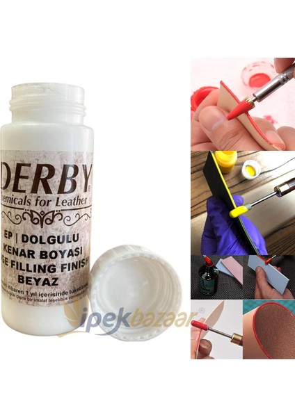 Derby Dolgulu Mat Deri Kenar Boyası 100 ml