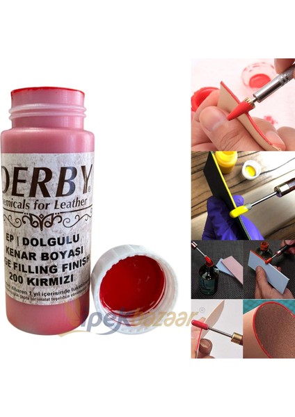 Derby Dolgulu Mat Deri Kenar Boyası 100 ml