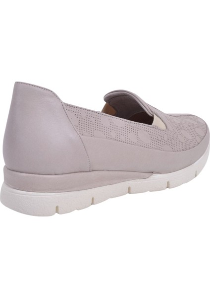 D24YA-3505 Vizon Kadın Deri Ayakkabı fırsatları