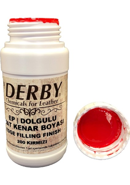 Derby Dolgulu Mat Deri Kenar Boyası 100 ml