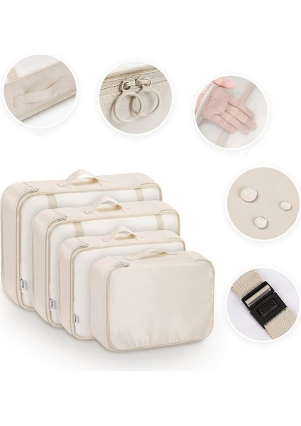 8 Parçalı Seyahat Organizer, Valiz Düzenleyici, Tatil ve Seyahat Için Bavul Organizer, Packing Cubes Seti Travel Organizer, Organizer Çanta (Yurt Dışından)