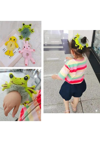 1 Adet Sevimli Kürklü Kurbağa Saç Kravat Peluş Ayı Scrunchies Karikatür Saç Kafa Halat Elastik Saç Bobbles Kızlar Kadınlar Için At Kuyruğu Tutucular (Yurt Dışından)