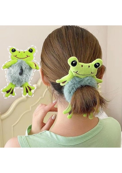 1 Adet Sevimli Kürklü Kurbağa Saç Kravat Peluş Ayı Scrunchies Karikatür Saç Kafa Halat Elastik Saç Bobbles Kızlar Kadınlar Için At Kuyruğu Tutucular (Yurt Dışından)