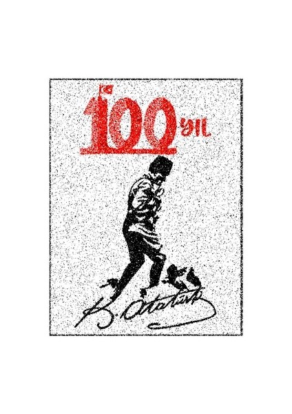 100, Yıl Atatürk Kum Boyama Kartı Seti 5 Adet-Red Castle KB-RC-057-1