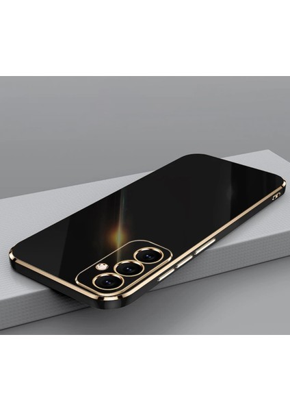 Samsung Galaxy A05S Uyumlu Kamera Korumalı Parlak Gold Kenarlı Yumuşak Silikon Kılıf/kapak modelleri