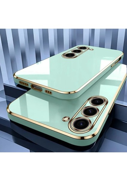 Samsung Galaxy A05S Uyumlu Kamera Korumalı Parlak Gold Kenarlı Yumuşak Silikon Kılıf/kapak indirimleri