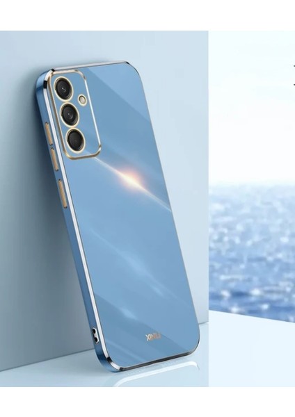 Samsung Galaxy A05S Uyumlu Kamera Korumalı Parlak Gold Kenarlı Yumuşak Silikon Kılıf/kapak