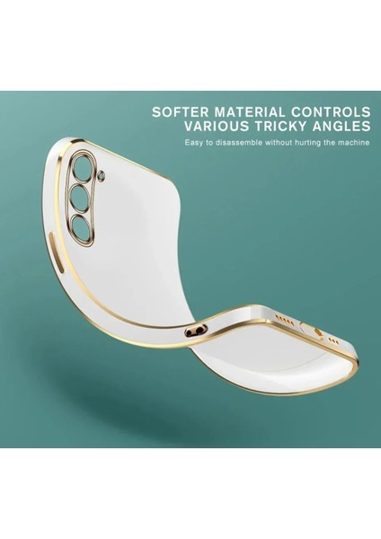 Samsung Galaxy A05S Uyumlu Kamera Korumalı Parlak Gold Kenarlı Yumuşak Silikon Kılıf/kapak fiyatları