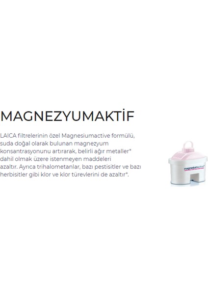 Akıllı Filtreli Su Arıtmalı Filtre Sürahi İçin Magnezyum Destekli Bi-Flux 2'li Yedek Filtresi