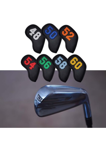7 Evrensel Golf Kulübü Başlıkları Nakış Tasarımı Su Geçirmez Geçirmez (Yurt Dışından)