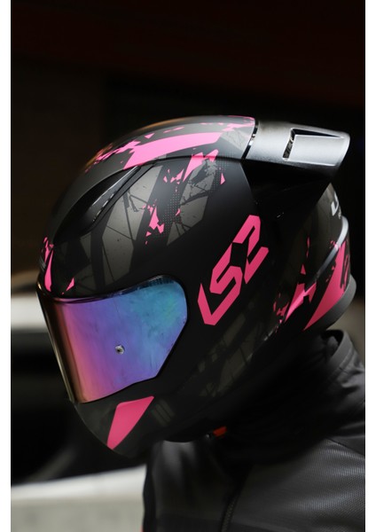 Rapıd 2 Race Palımnesıs Pembe-Siyah Kask