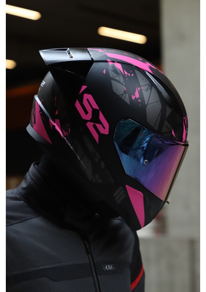 Rapıd 2 Race Palımnesıs Pembe-Siyah Kask fiyatları