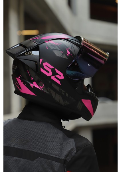 Rapıd 2 Race Palımnesıs Pembe-Siyah Kask fırsatları