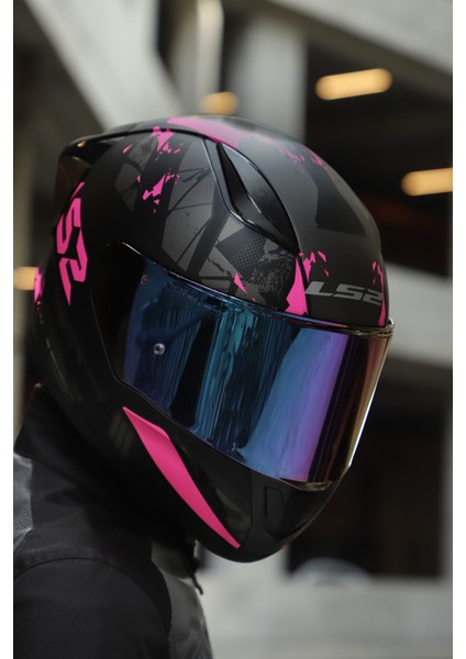 Rapıd 2 Race Palımnesıs Pembe-Siyah Kask indirimleri