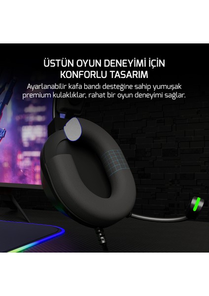 Voldon x Siyah Enc 3.5mm Gaming Kulaklık