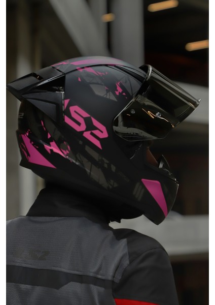 Rapıd 2 Race Palımnesıs Pembe-Siyah Kask fırsatları