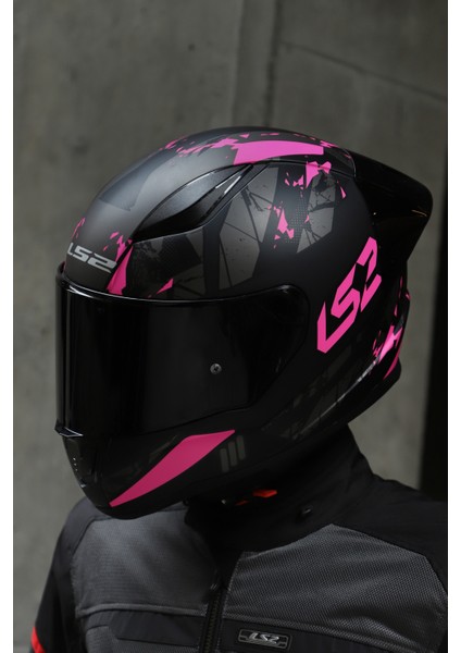 Rapıd 2 Race Palımnesıs Pembe-Siyah Kask