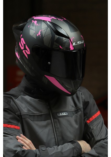 Rapıd 2 Race Palımnesıs Pembe-Siyah Kask