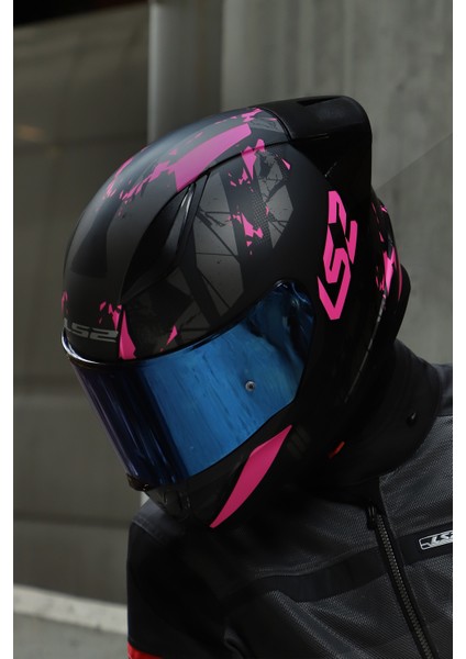 Rapıd 2 Race Palımnesıs Pembe-Siyah Kask indirimleri