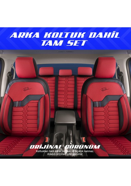 Panda Londra Serisi Ingiliz Jakar Kumaş Ticari Oto Koltuk Kılıfı - Tam Set modelleri