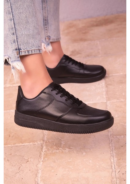 Kadın Günlük Siyah Sneaker Spor Ayakkabı modelleri