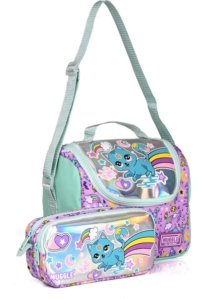 MU 7419 Sweet Cat Termal Beslenme Çantası ve Kalemlik Set
