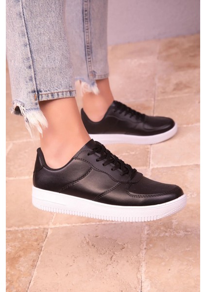Kadın Günlük Siyah-Beyaz Sneaker Spor Ayakkabı fırsatları