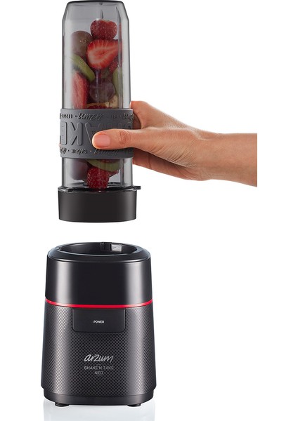 AR1174 Shake'n Take Neo Maxi Kişisel Smoothie Sürahi Blender – Siyah