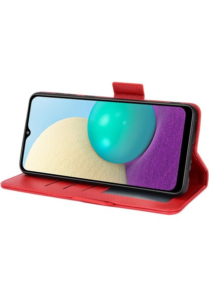 Samsung Galaxy A02 Manyetik Pu Deri Kart Yuvaları Tutucu Tarafı Için Kılıf (Yurt Dışından) fiyatları