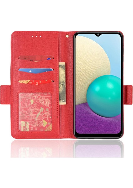Samsung Galaxy A02 Manyetik Pu Deri Kart Yuvaları Tutucu Tarafı Için Kılıf (Yurt Dışından) indirimleri