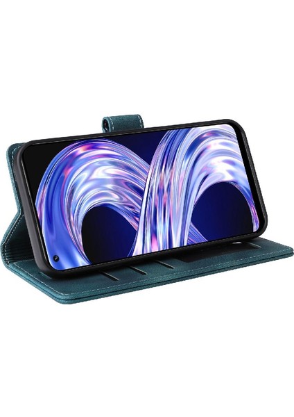 Realme 8 4g Için Flip Case Cüzdan Kapak Çevirin Deri Kılıf Basit Iş (Yurt Dışından)