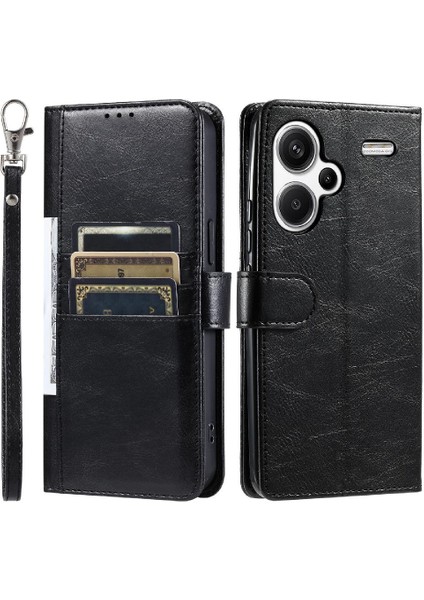 Xiaomi Redmi Not Için Flip Case 13 Pro Artı 5g Cüzdan Pu Deri 6 Kart (Yurt Dışından)