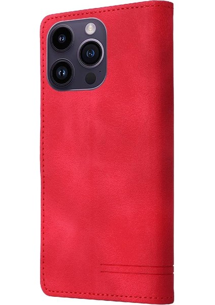 Iphone 14 Için Flip Case Pro Max Kapak Çevirin Cüzdan Darbeye Deri Kılıf (Yurt Dışından)